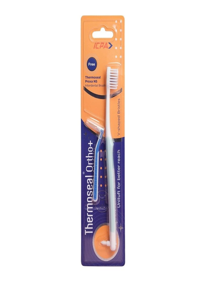 ICPA Thermoseal Ortho+ Toothbrush (Pack Of 3) with Soft Bristles and Fluoritop Anticavity Mouthrinse (Pack Of 3) - Combo - Image 5